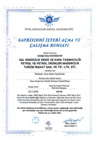 Commercial License of Balıkesir Kocaseyit Airport